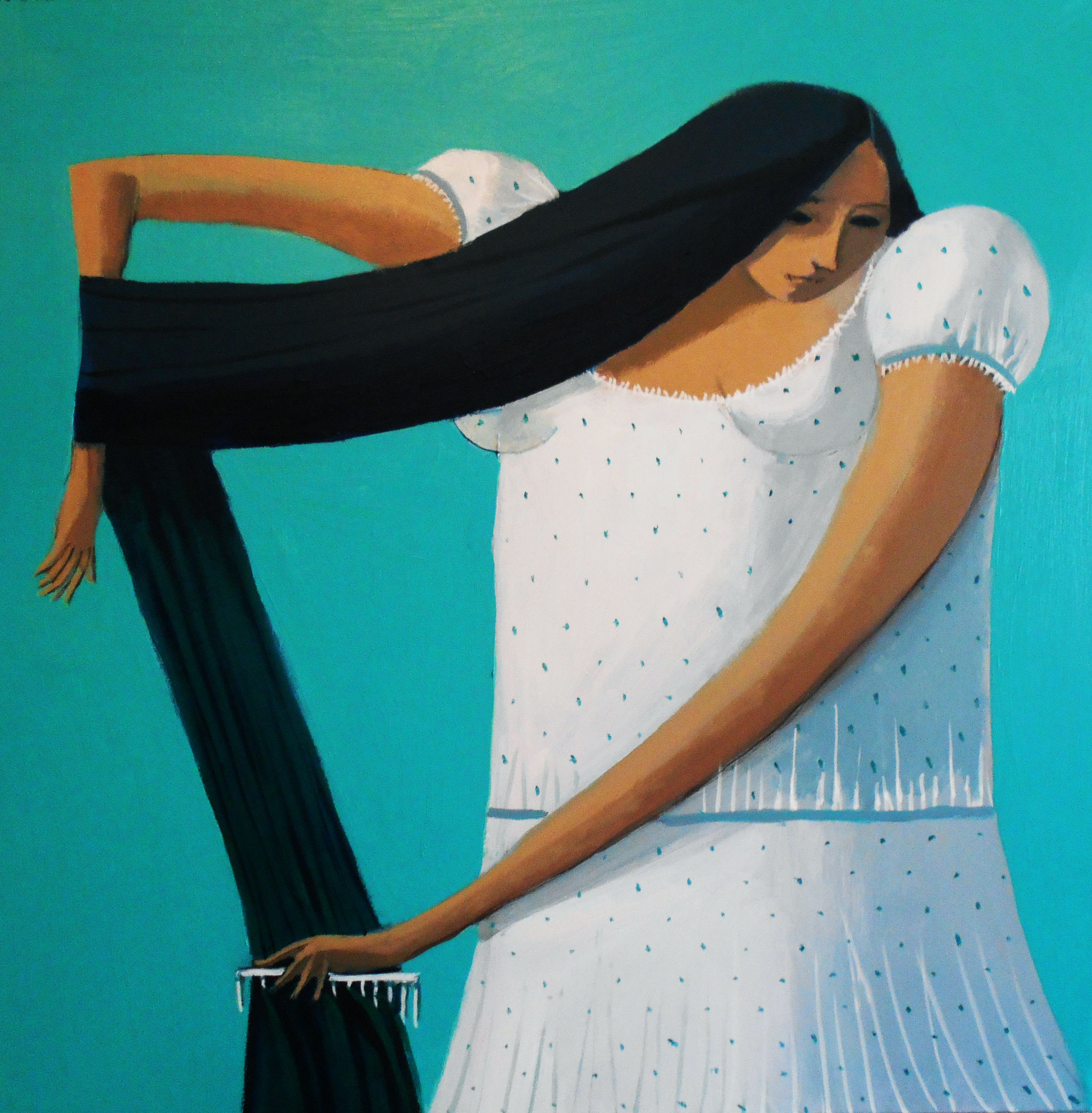 Annie Kurkdjian Untitled, 2017 Acrylic on canvas 80 x 80 cm 31 1/2 x 31 1/2 in