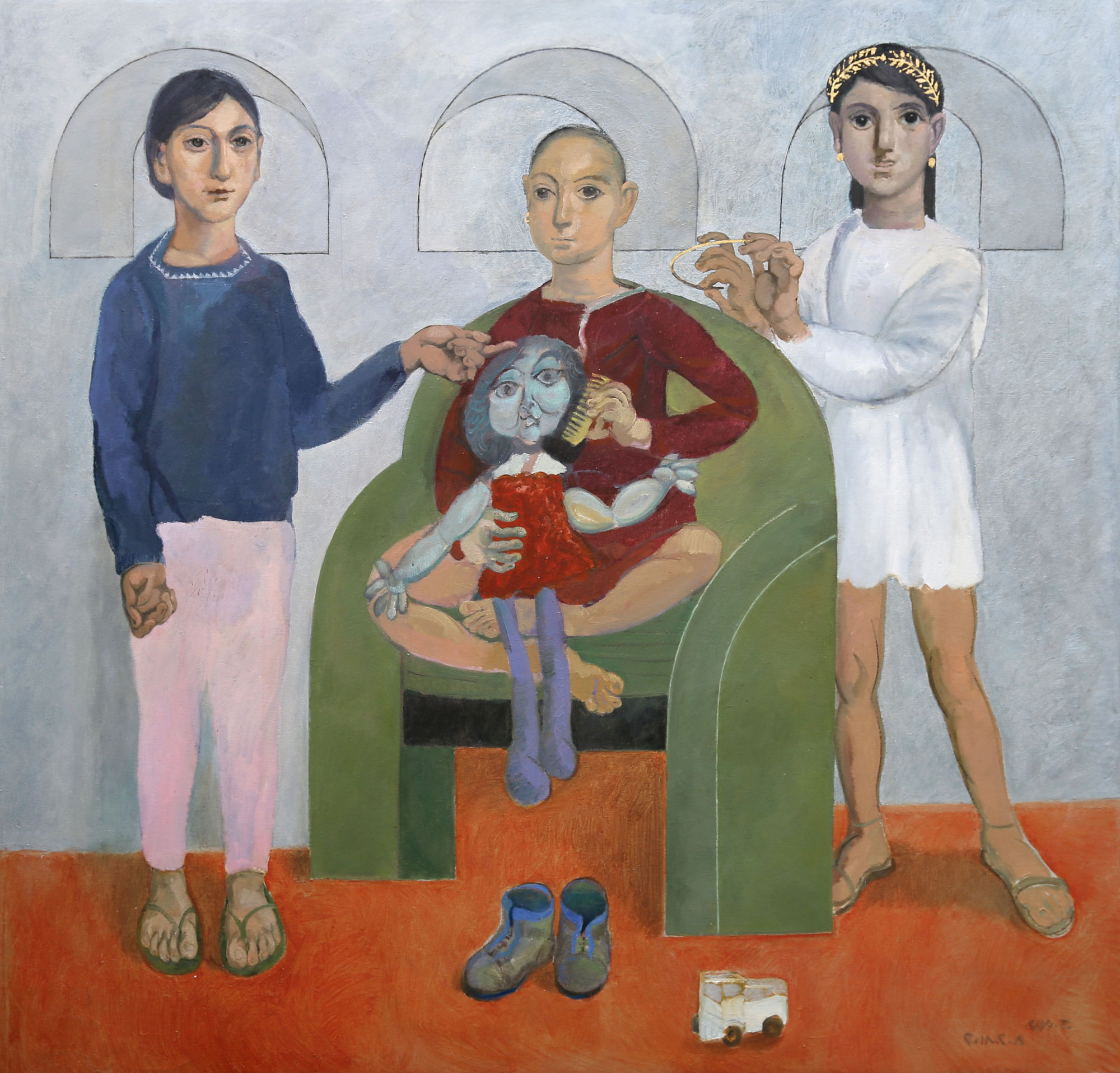 Houssam Ballan Untitled, 2018 Oil on linen canvas 135 x 142 cm 53 1/4 x 56 in