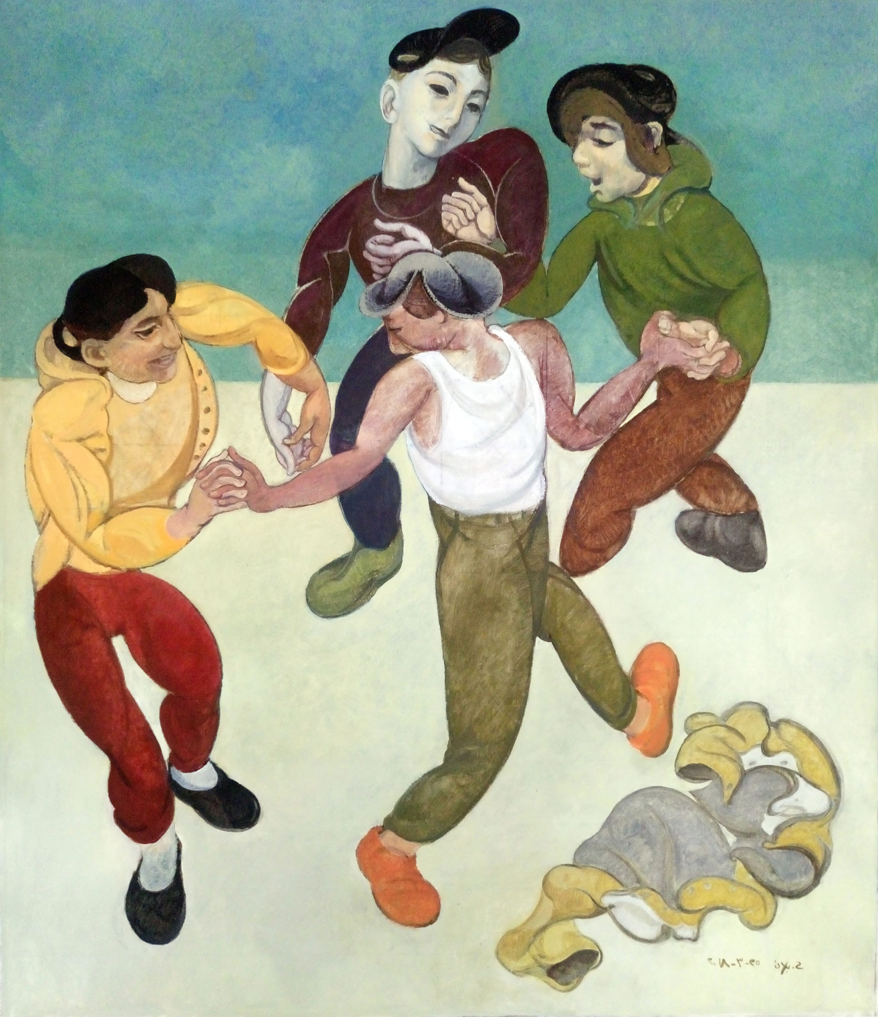 Houssam Ballan Untitled, 2018 Oil on linen canvas 140 x 120 cm 55 x 47 1/4 in