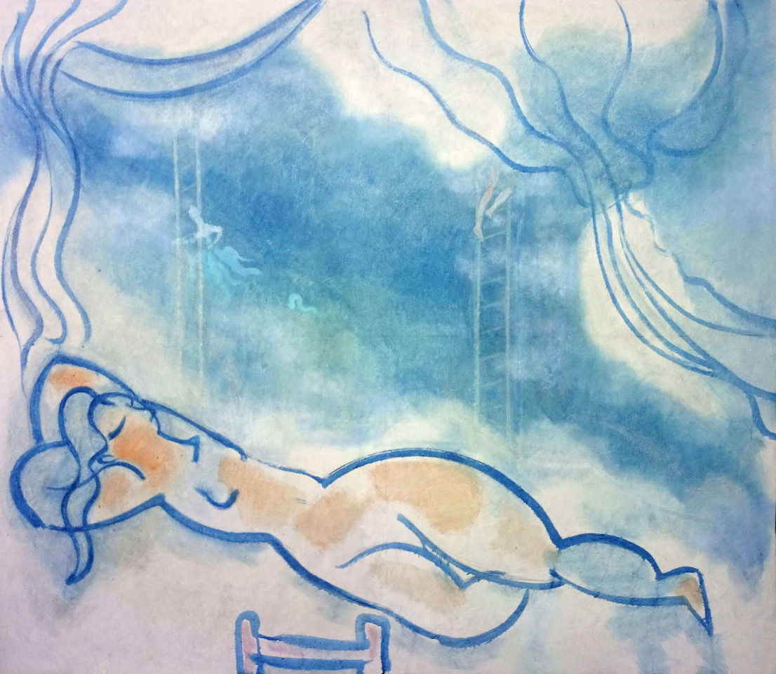 Houssam Ballan Paradise, 2021 Oil on Canvas 140 x 140 cm 55 x 55 in