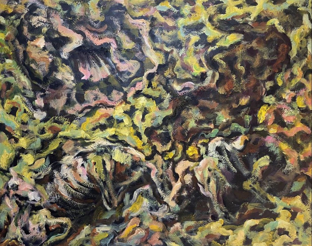 Ahmad Kasha Decay, 2021 Acrylic on canvas 131 x 163 cm 51 1/2 x 64 1/4 in