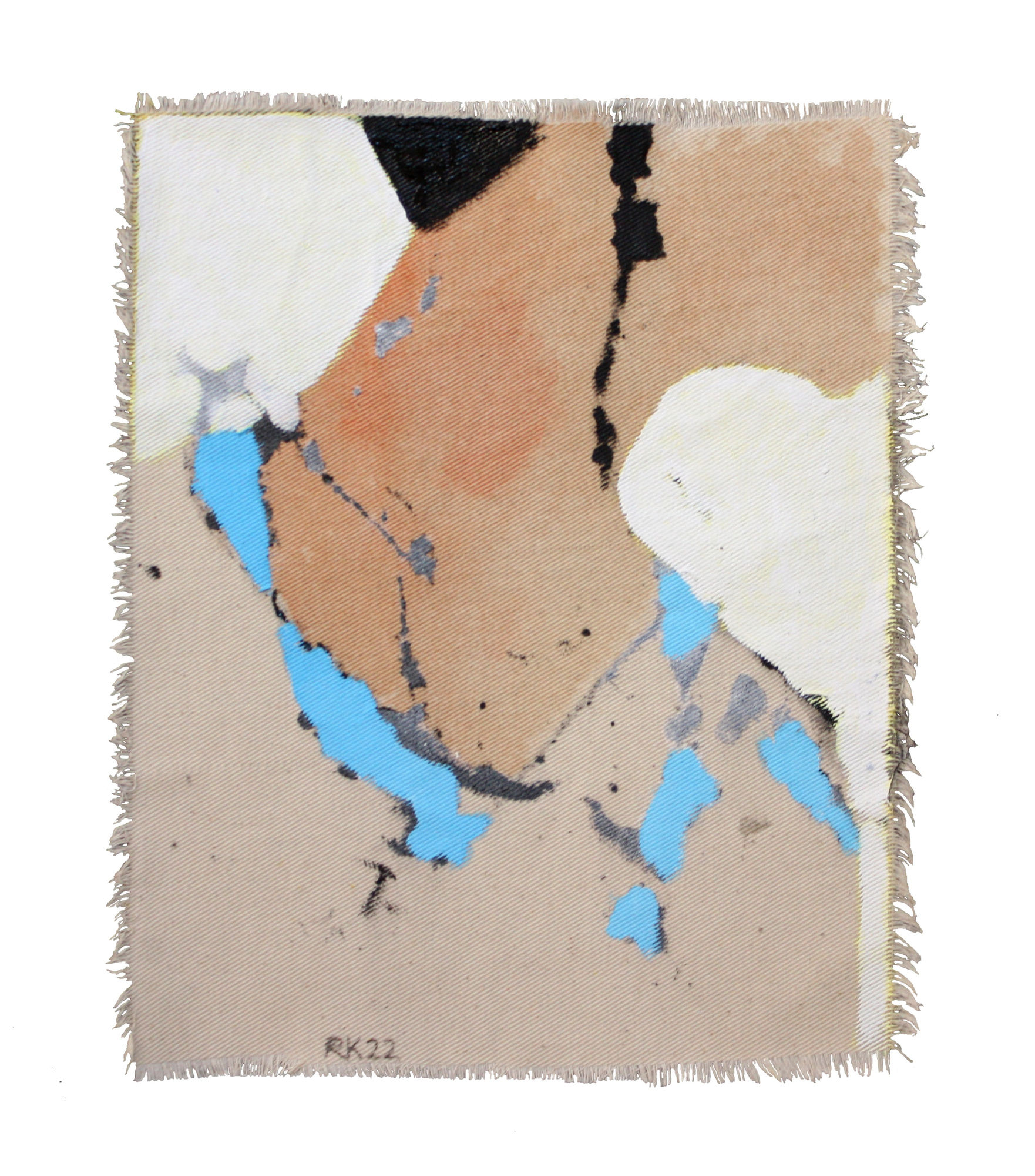 Rabee Kiwan Untitled, 2022 Mixed media on canvas 30 x 26 cm 11 3/4 x 10 1/4 in