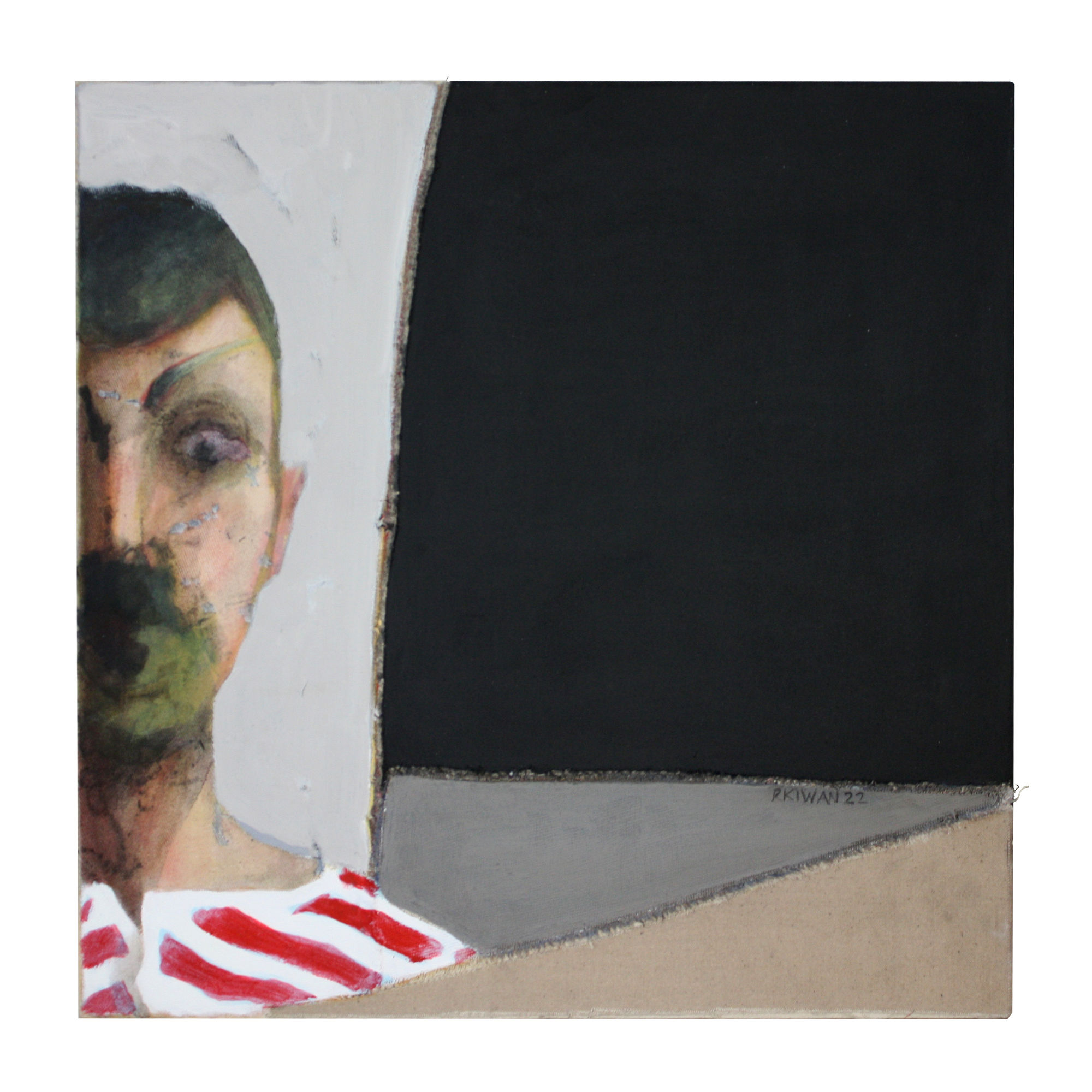 Rabee Kiwan Untitled, 2022 Mixed media on canvas 50 x 50 cm 19 3/4 x 19 3/4 in