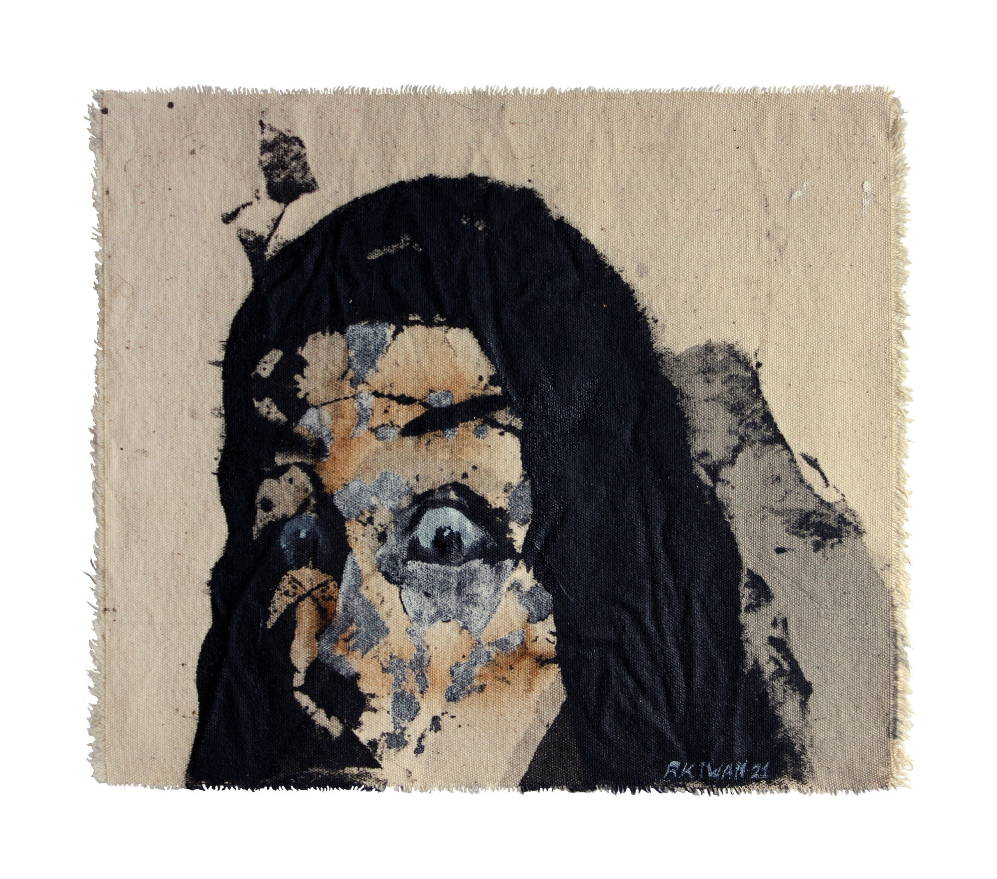 Rabee Kiwan Untitled, 2022 Mixed media on canvas 26 x 30 cm 10 1/4 x 11 3/4 in