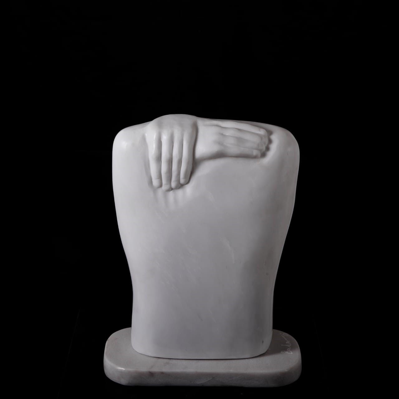 Bader Mahasneh Untitled from Chaos series, 2013 Carrara marble 39 x 28.5 x 14 cm 15 1/4 x 11 1/4 x 5 1/2 in