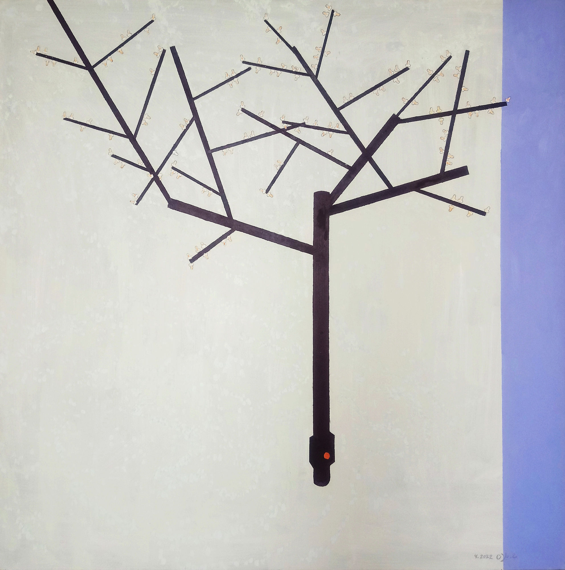 Houssam Ballan Alternative, 2022 Oil on canvas 140 x 140 cm 55 x 55 in