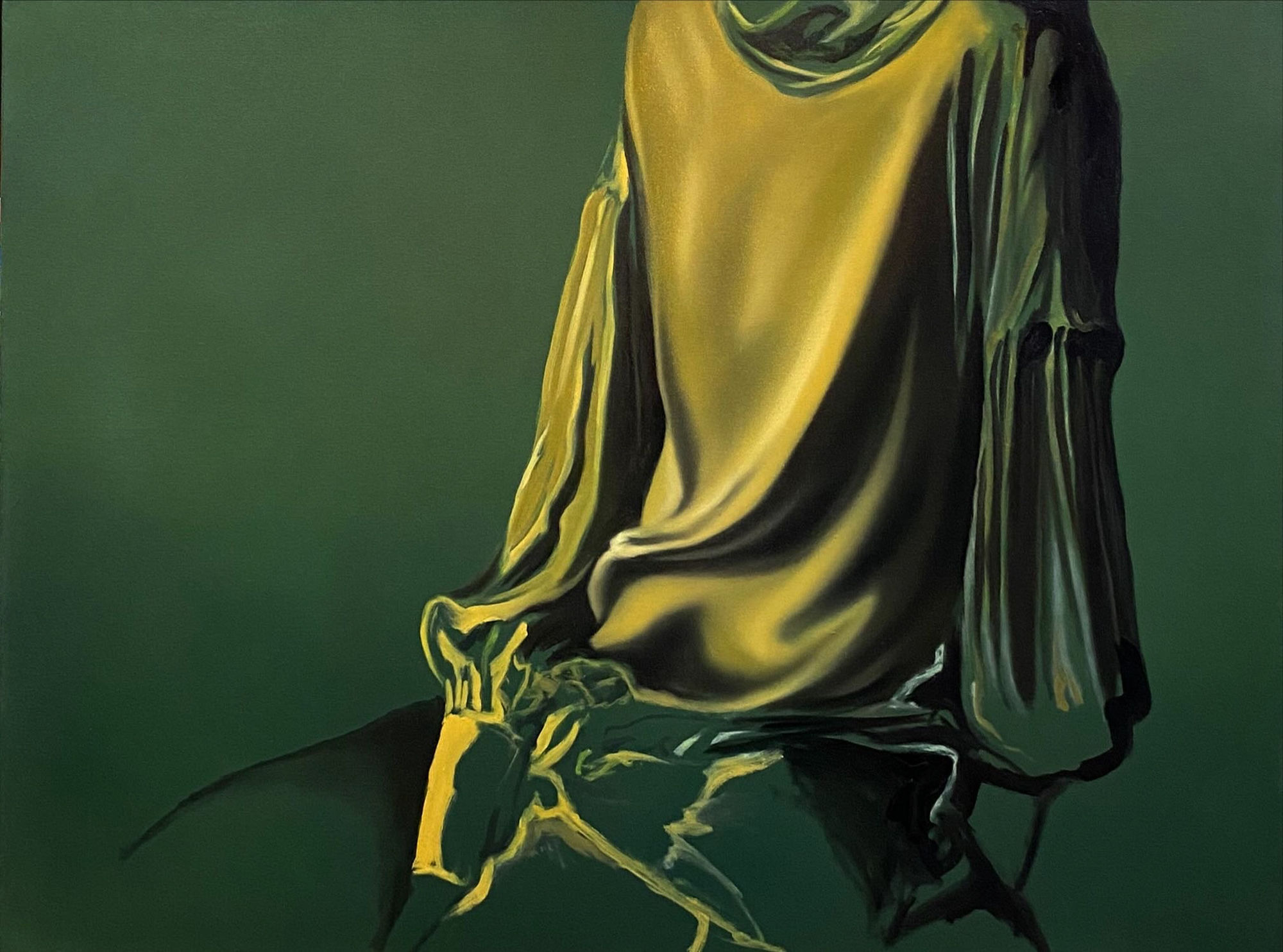 Arda Aslanian Untitled (from the Drapes series), 2023 Oil on canvas 80 x 100 cm 31 1/2 x 39 1/4 in