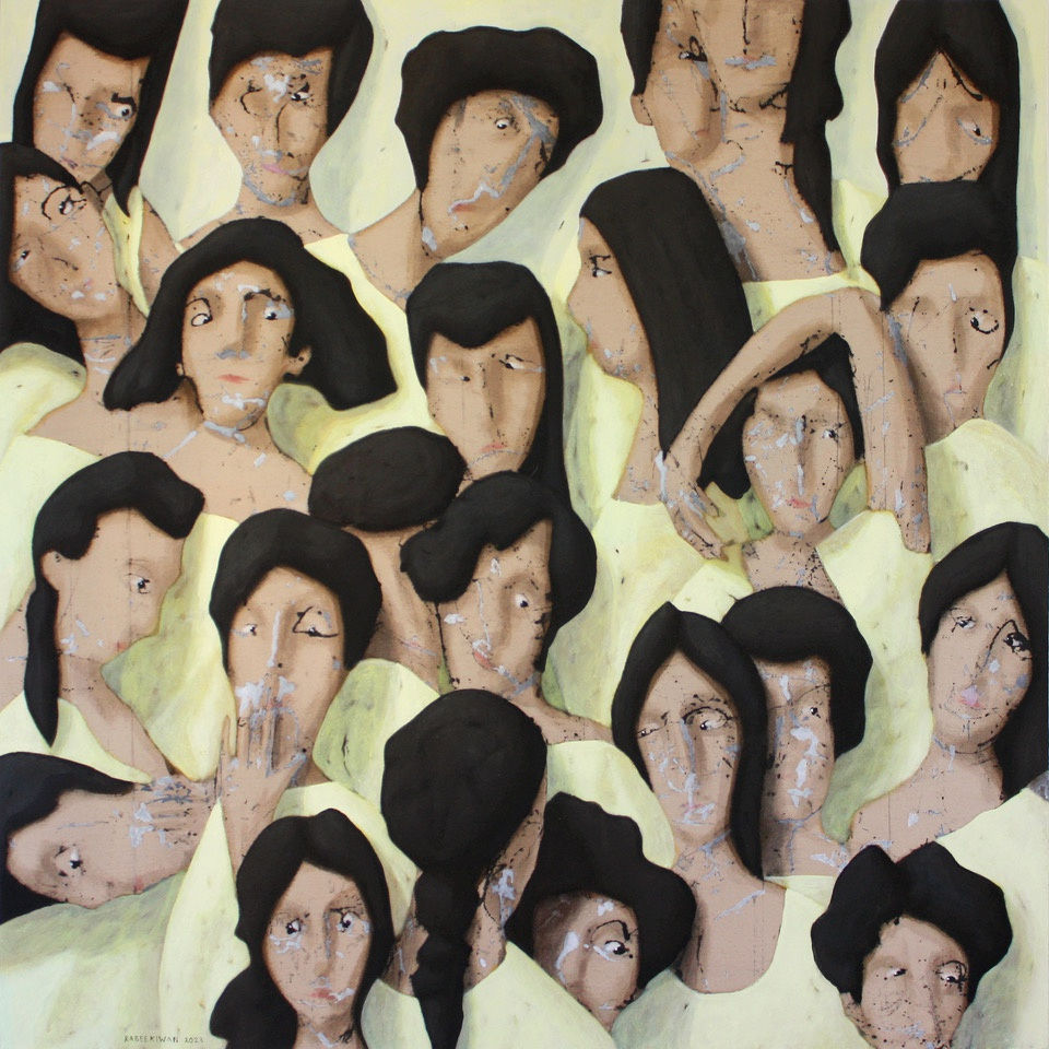 Rabee Kiwan Untitled, 2023 Acrylic on canvas 130 x 130 cm 51 1/4 x 51 1/4 in