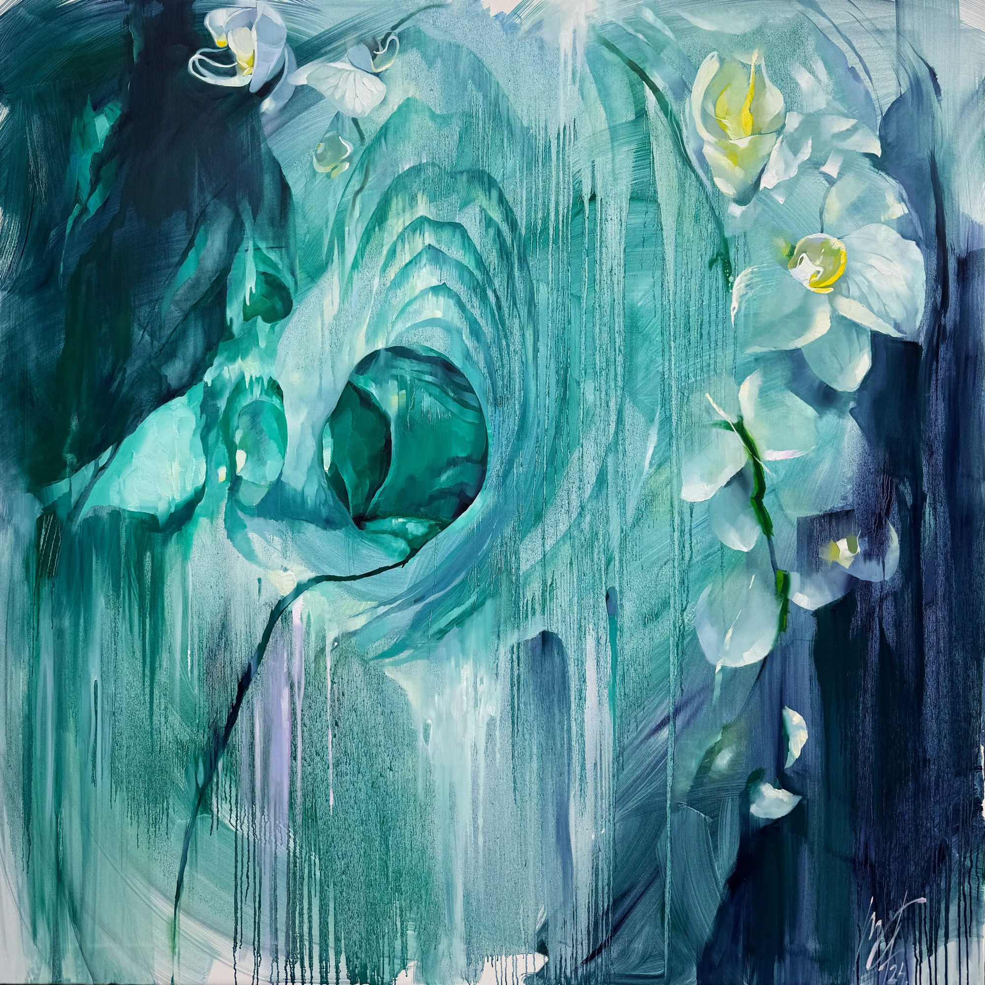 Marina Fedorova Ice Cave, 2024 Lenticular print with flip and 3D effect 110 x 110 cm 43 1/4 x 43 1/4 in