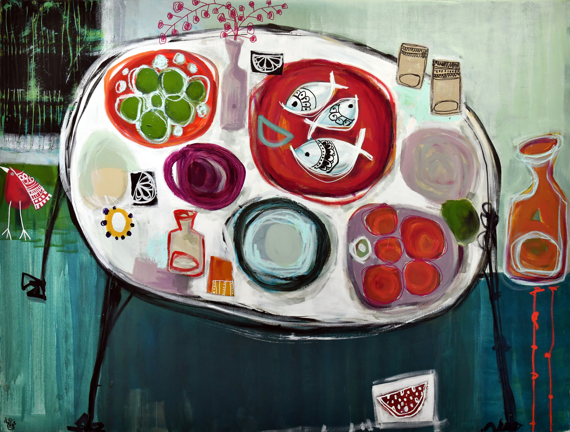 The little things, Mixed mediaon canvas, 2019 150x200cm