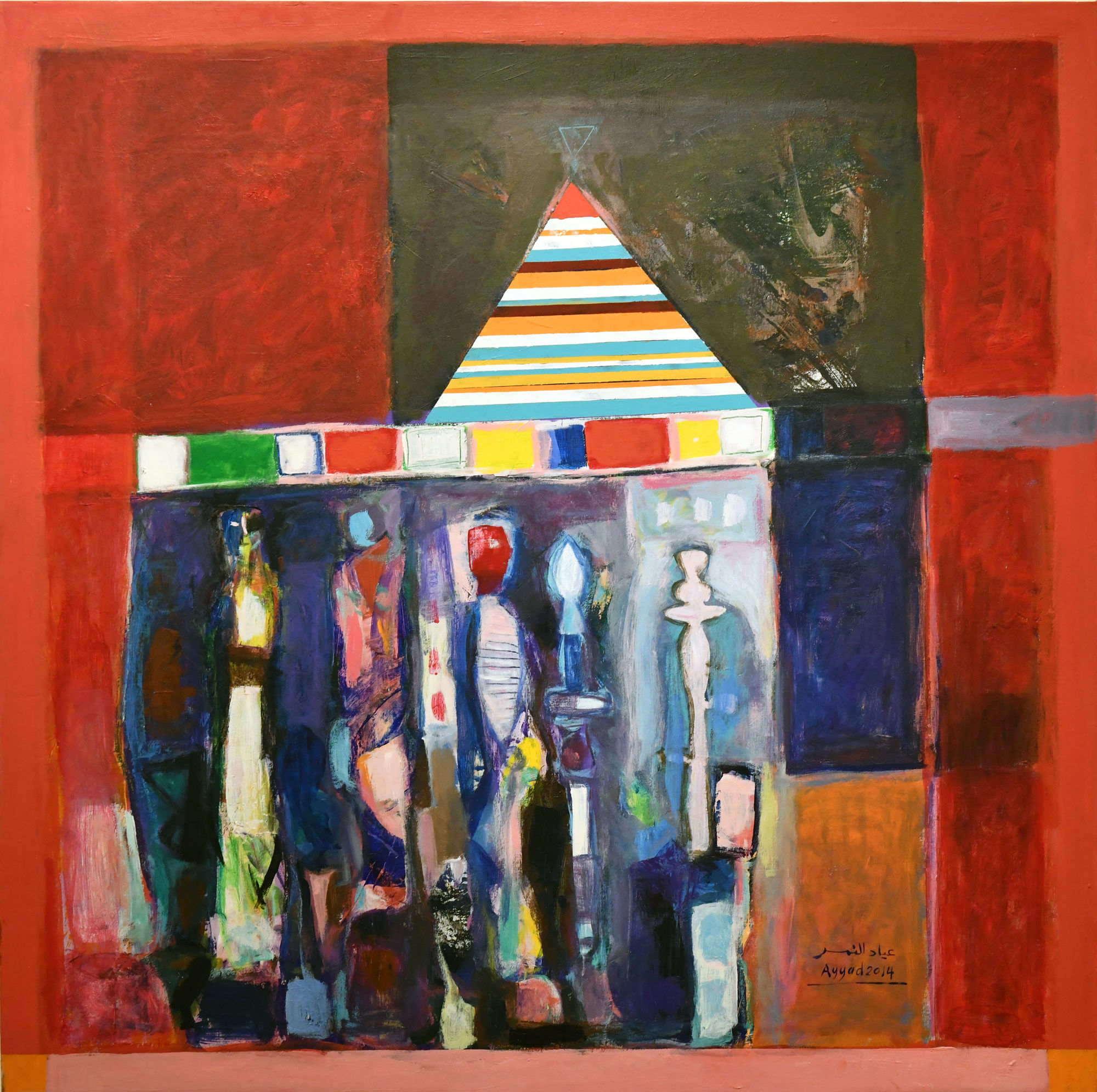 Reception. Acrylic on canvas, 2014, 114x114cm