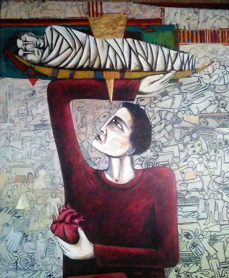 Abdulnasser Amer, 2014, Oil on canvas, 120x100cm