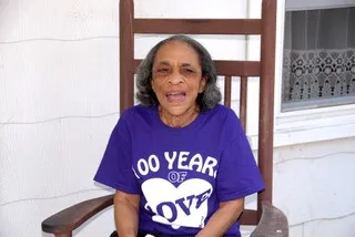 Vessie at her mother's 100th birthday party