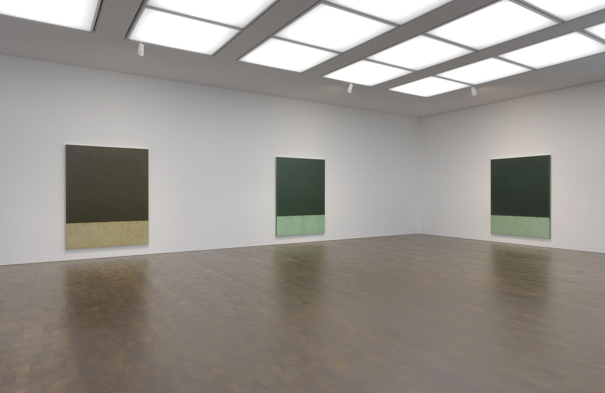 Installation view of Brice Marden, Gagosian, Grosvenor Hill, London, 2017. © 2022 Brice Marden/Artists Rights Society (ARS), New York. Photo: Mike Bruce. Courtesy Gagosian.