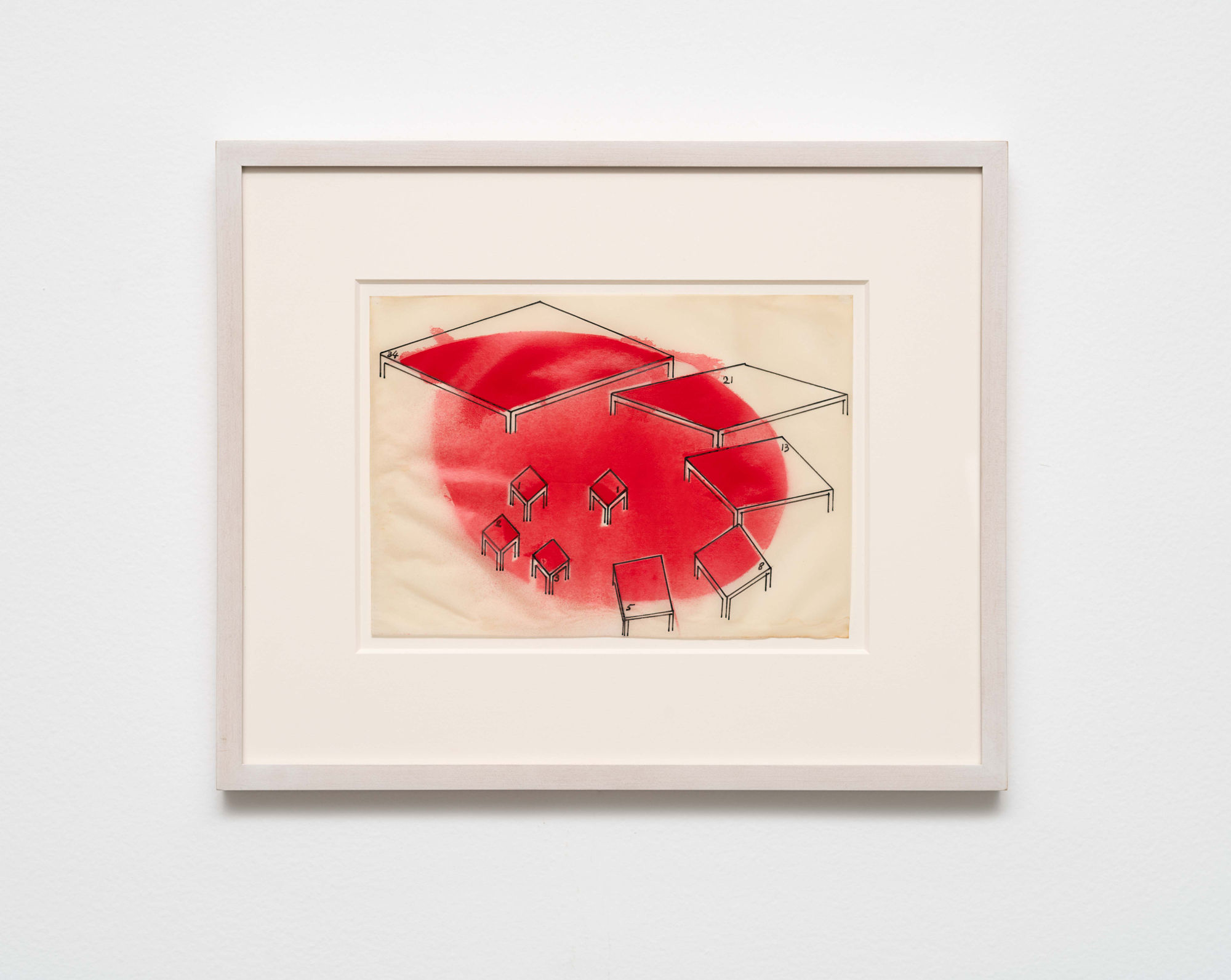 Mario Merz Sem titulo [Untitled], 1970 tinta em papel vegetal [ink on tracing paper] 48 x 4 x 40 cm 18 7/8 x 1 5/8 x 15 3/4 in Ph: Edouard Fraipont