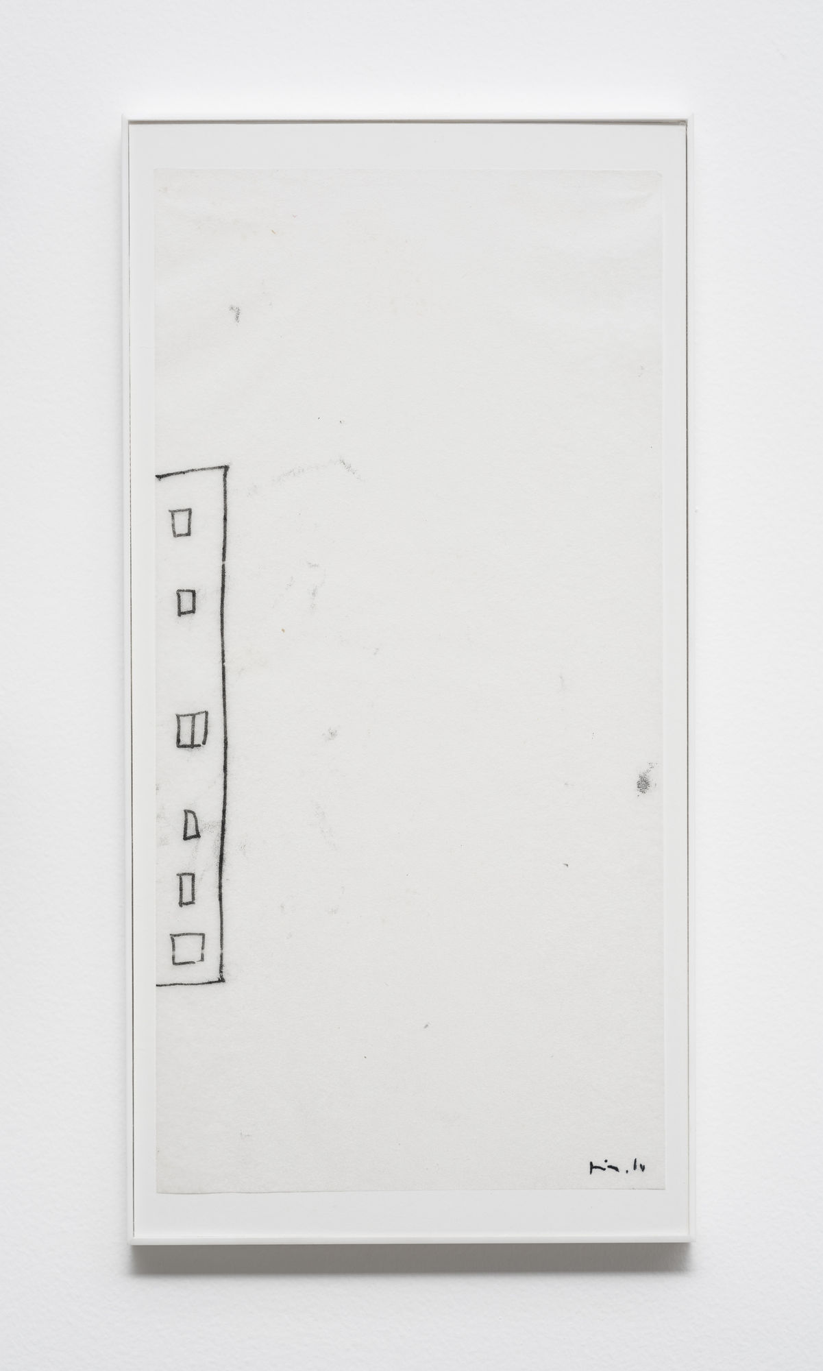 Mira Schendel Sem título [Untitled], 1964 óleo sobre papel [oil on paper] 46 x 23 cm [18 1/8 x 9 in] foto [photo]: Edouard Fraipont