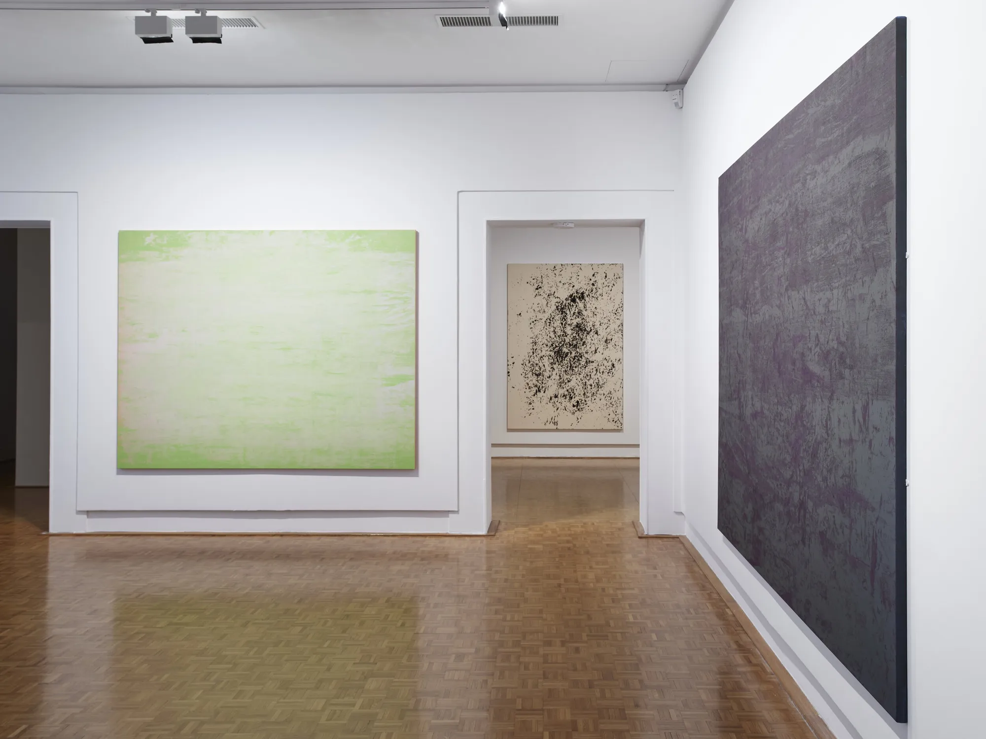 Vue de l’exposition personnelle de Gérard Traquandi Ici, Là Musée Cantini Marseille, 2021 © David Giancatarina