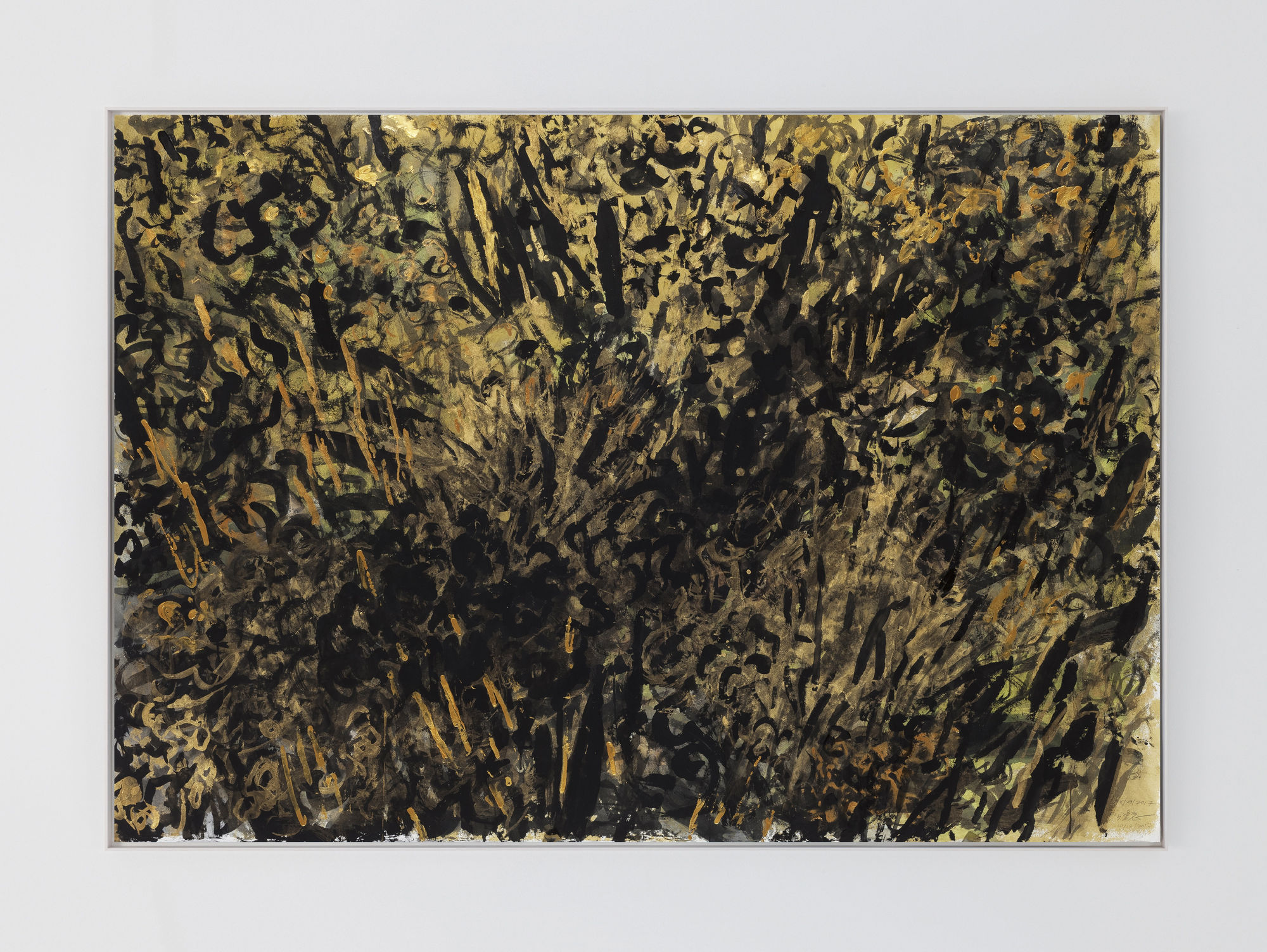 Wang Gongyi One, 2017 Mixed Media on Suzhou Pi Xuan Paper 149 x 211 cm