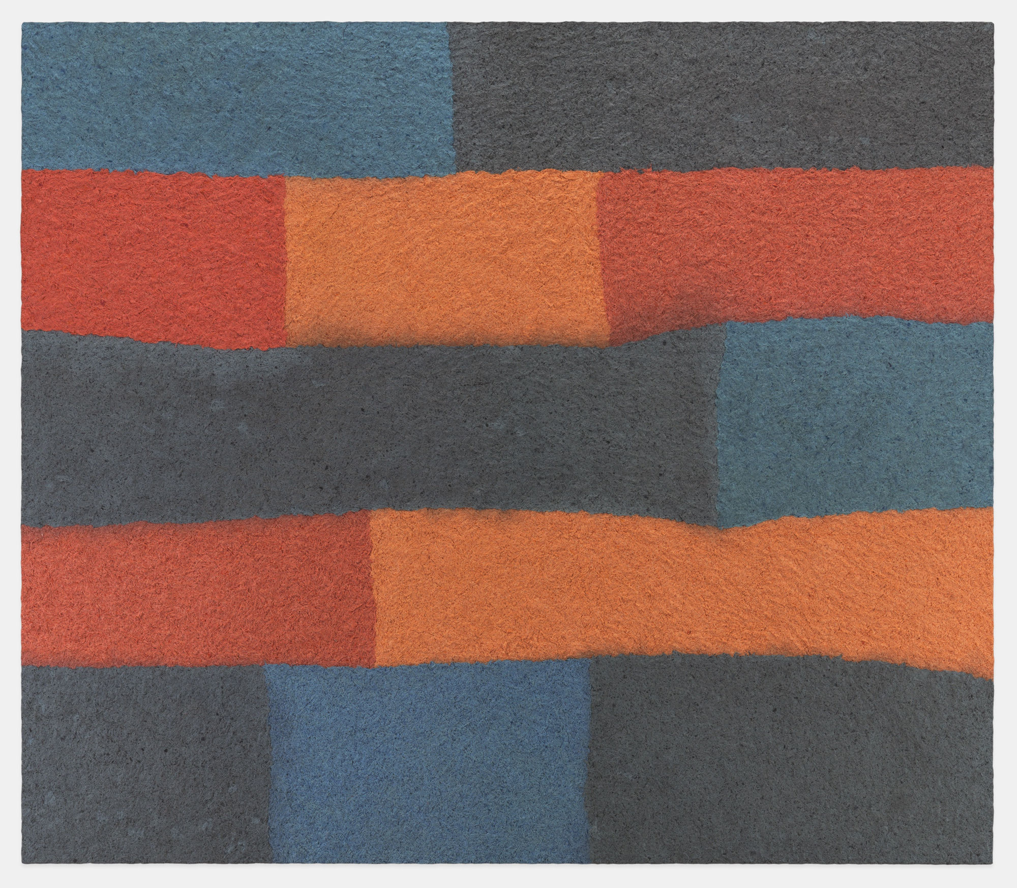 Samuel Levi Jones Interconnectivity, 2019 Pulped American history books on canvas 70 x 80 inches (177.8 x 203.2 cm)