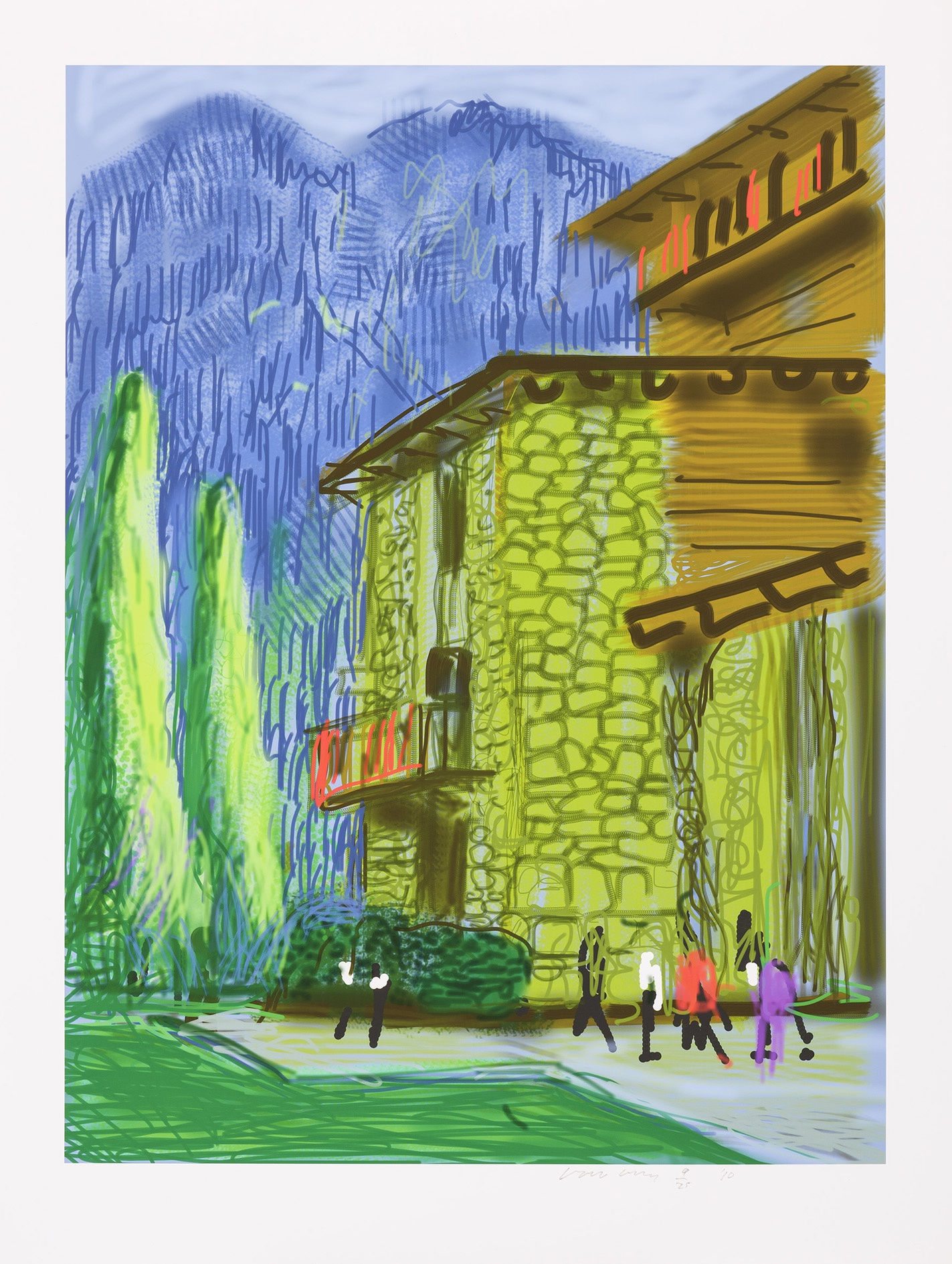 David Hockney The Yosemite Suite No.1, 2010 iPad drawing printed on paper Edition of 25 37 x 28 inches (94 x 71 cm)