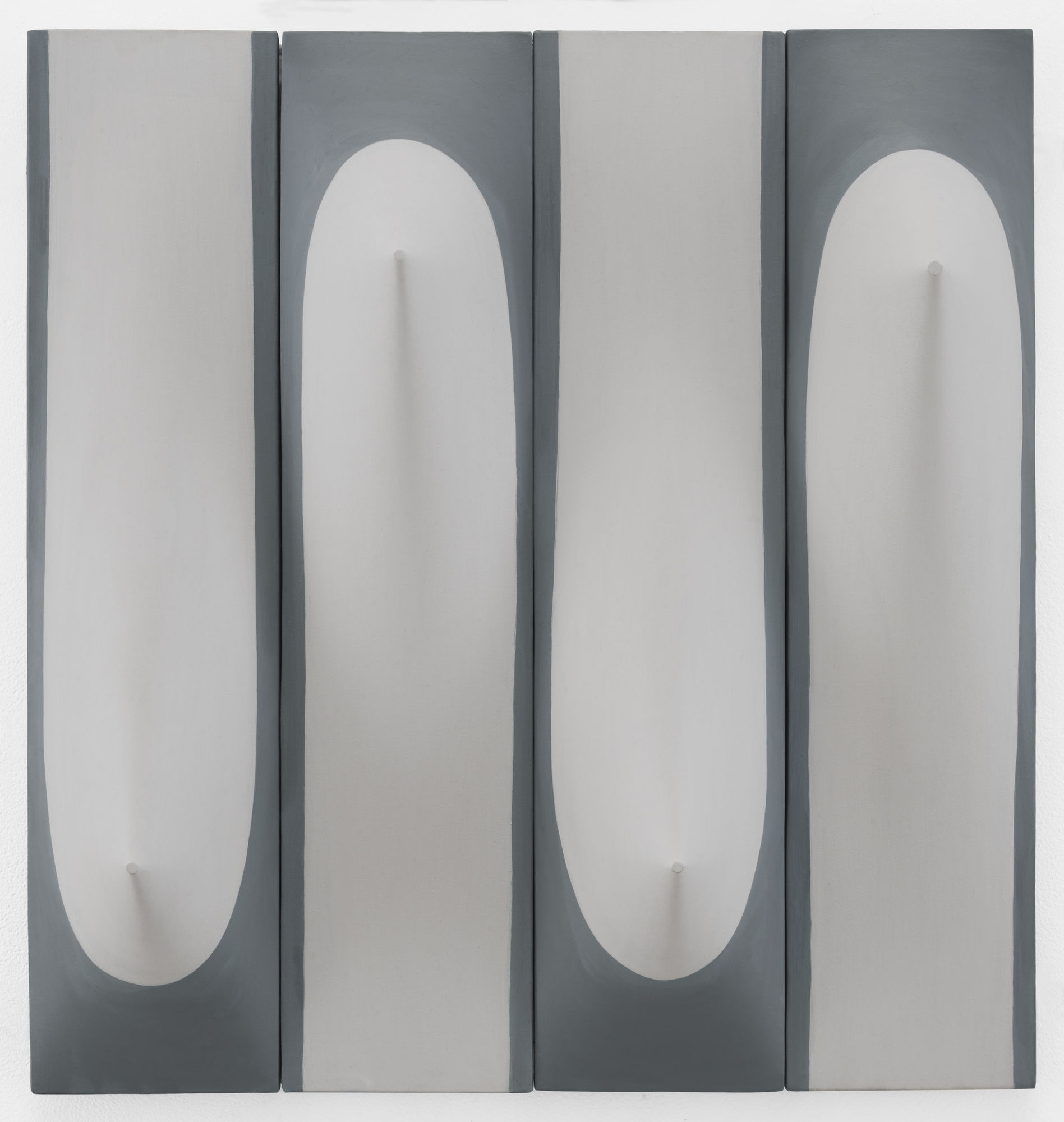 Zilia Sánchez Troyanas, 2016 [Trojans] Acrylic on stretched canvas 23.25 x 22.25 x 4.25 inches (59 x 56.5 x 11.4 cm)