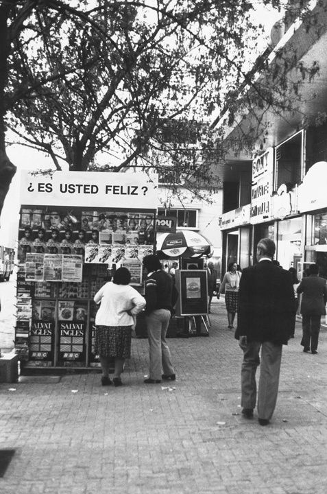 Alfredo Jaar Public Interventions (Studies on Happiness: 1979-1981) (detail), 1981 Suite of seven black and white photographs 7.2 x 4.75 inches (18.3 x 12.1 cm)
