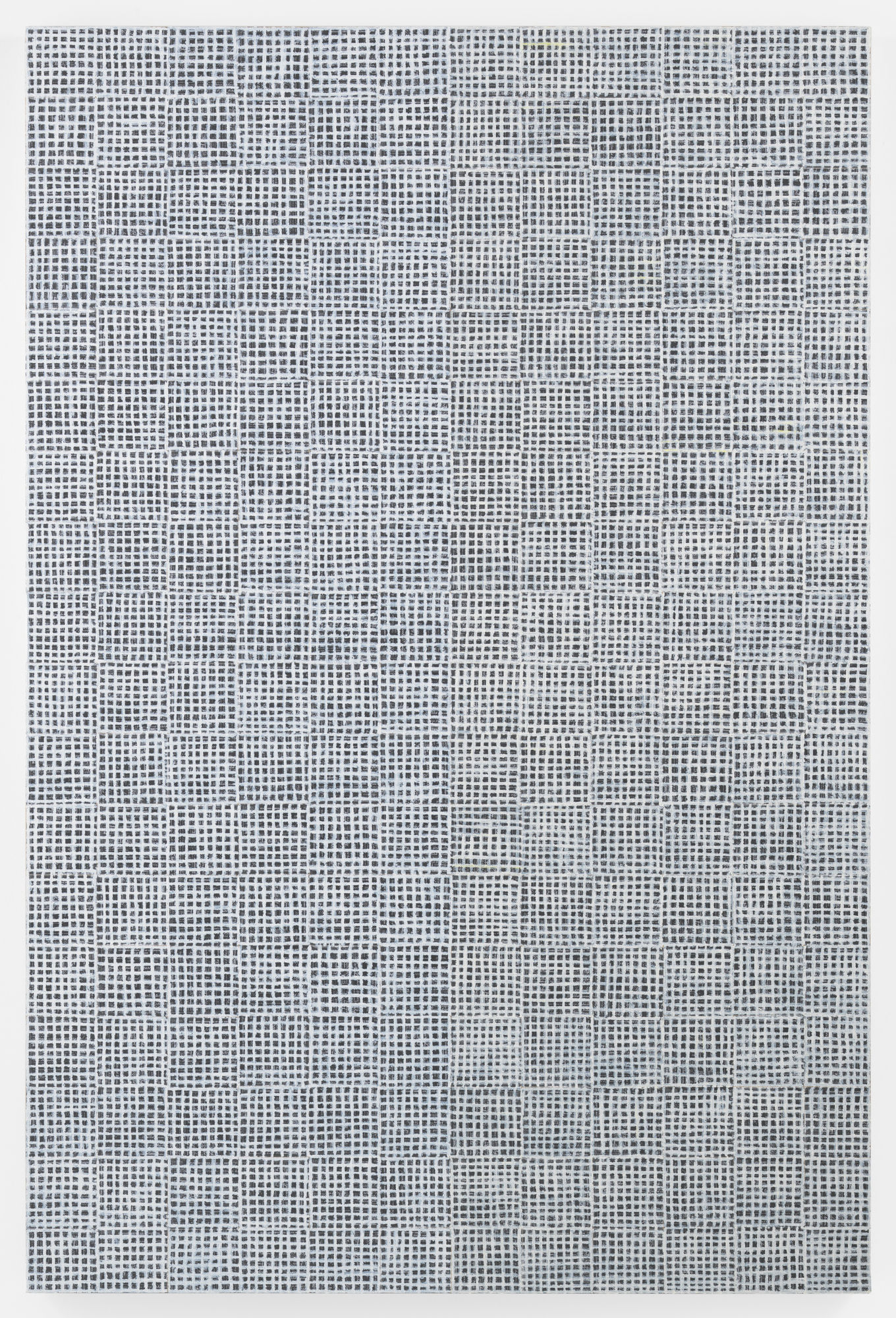 McArthur Binion ghost: rhythms: V, 2016 Oil paint stick and paper on board 72 x 48 inches (182.9 x 121.9 cm)