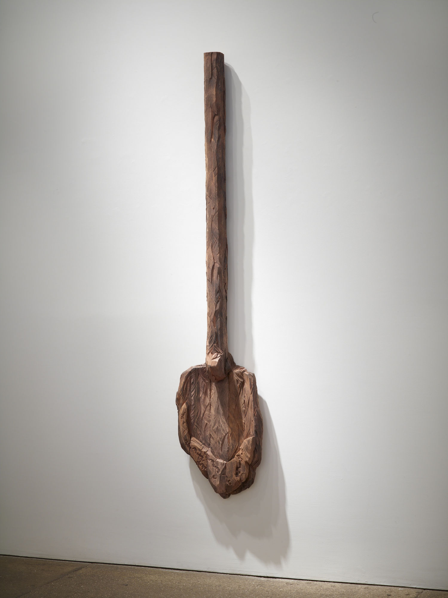 Ursula von Rydingsvard Mundi, 2012 Cedar, graphite 81.25 x 17 x 5 inches (206.4 x 43.2 x 12.7 cm)