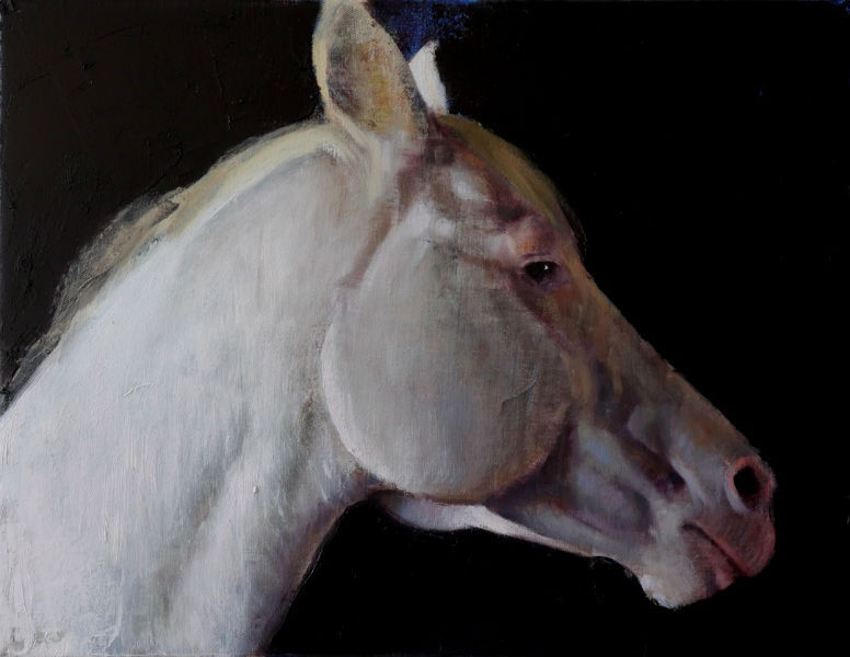 Nicolas Sanchez - Pivot - 2019 - olieverf op doek - 35,5 x 46 cm