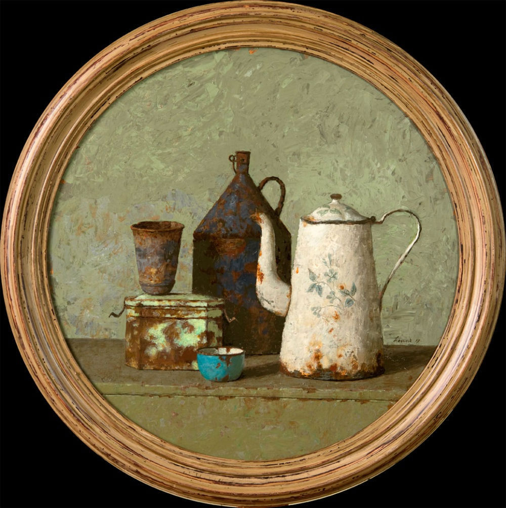 Kenne Grégoire - Cirkel - 2017 - Acryl op paneel - 60 cm