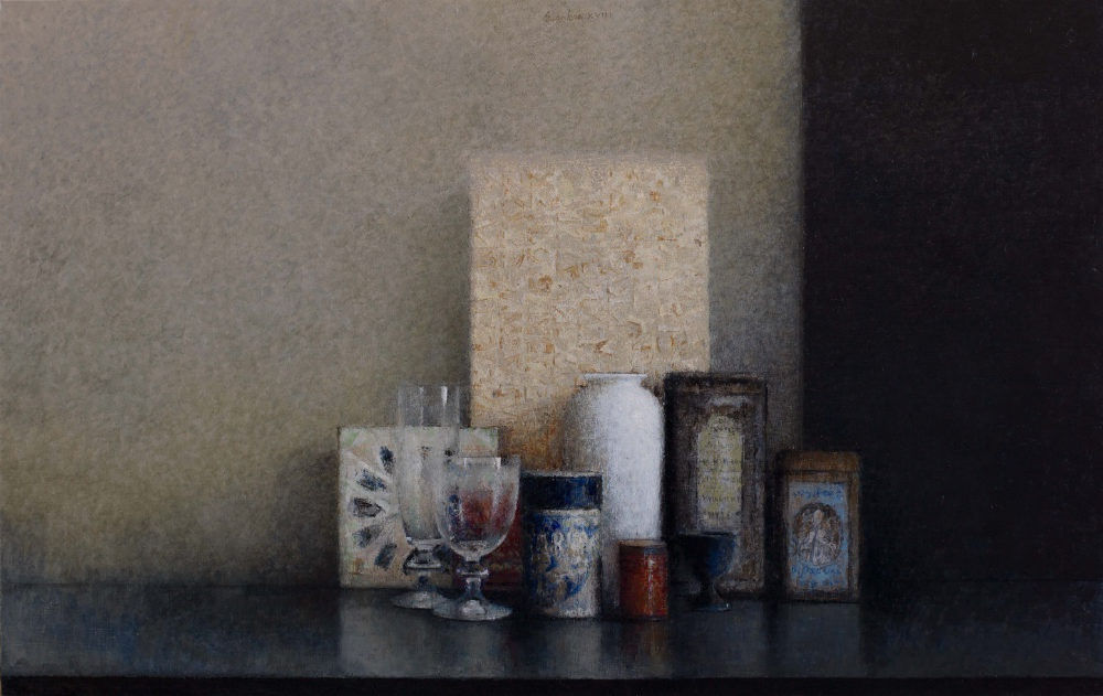 Pedro Escalona - Azulejo - 2018 - olieverf op doek - 73 x 46 cm