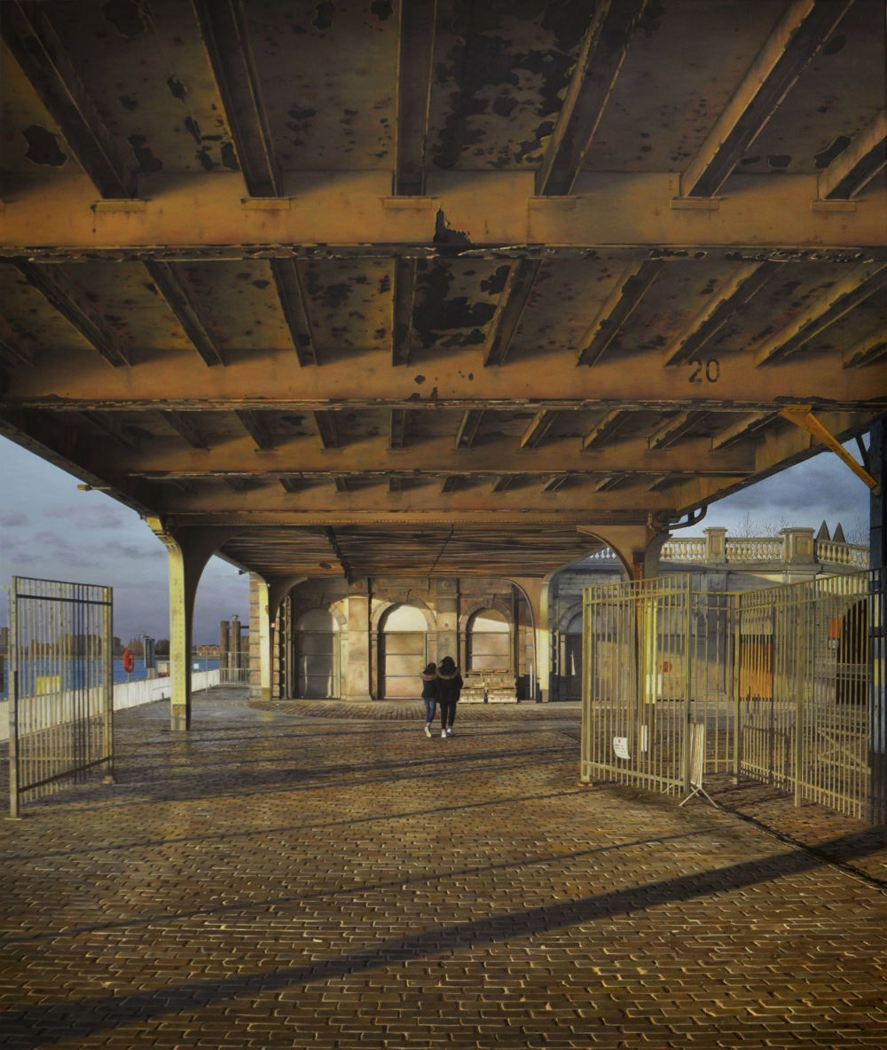 Dimitri Desiron - Day's End - 2018 - olieverf op doek - 120 x 100 cm