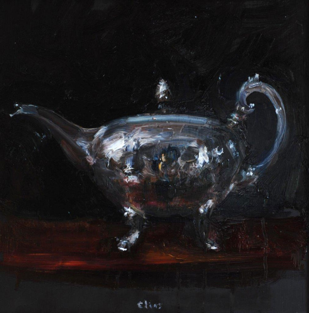 Douwe Elias - Bol Potje - 2018 - olie op paneel - 35 x 35 cm