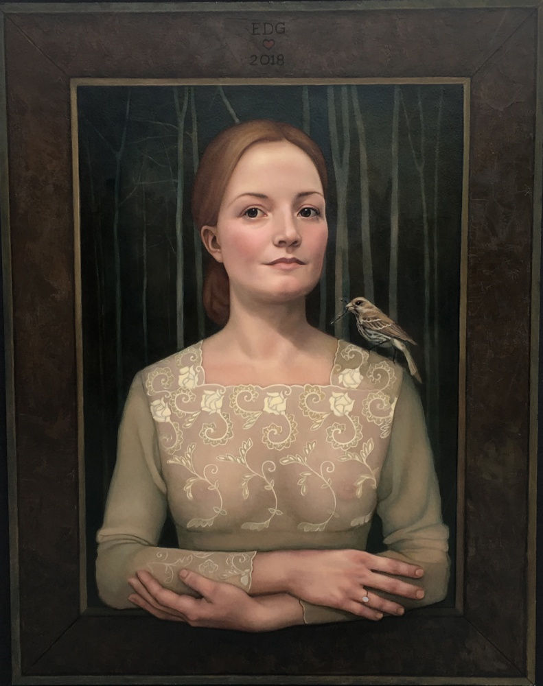 Ellen de Groot - Pauze - 2018 - olieverf op paneel - 62 x 48,5 cm