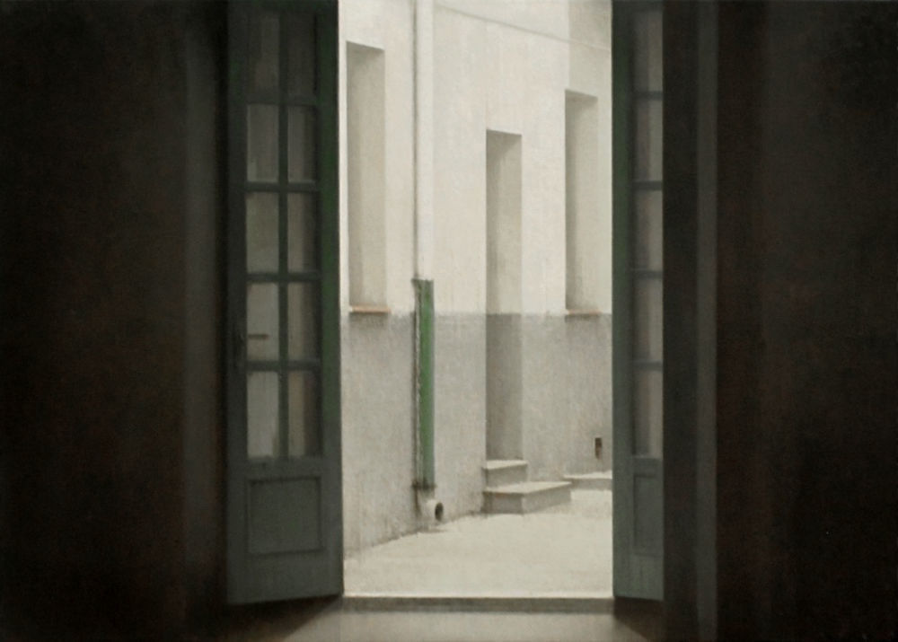 Carlos Morago - Patio - 2018 - Olieverf op paneel - 50 x 70 cm