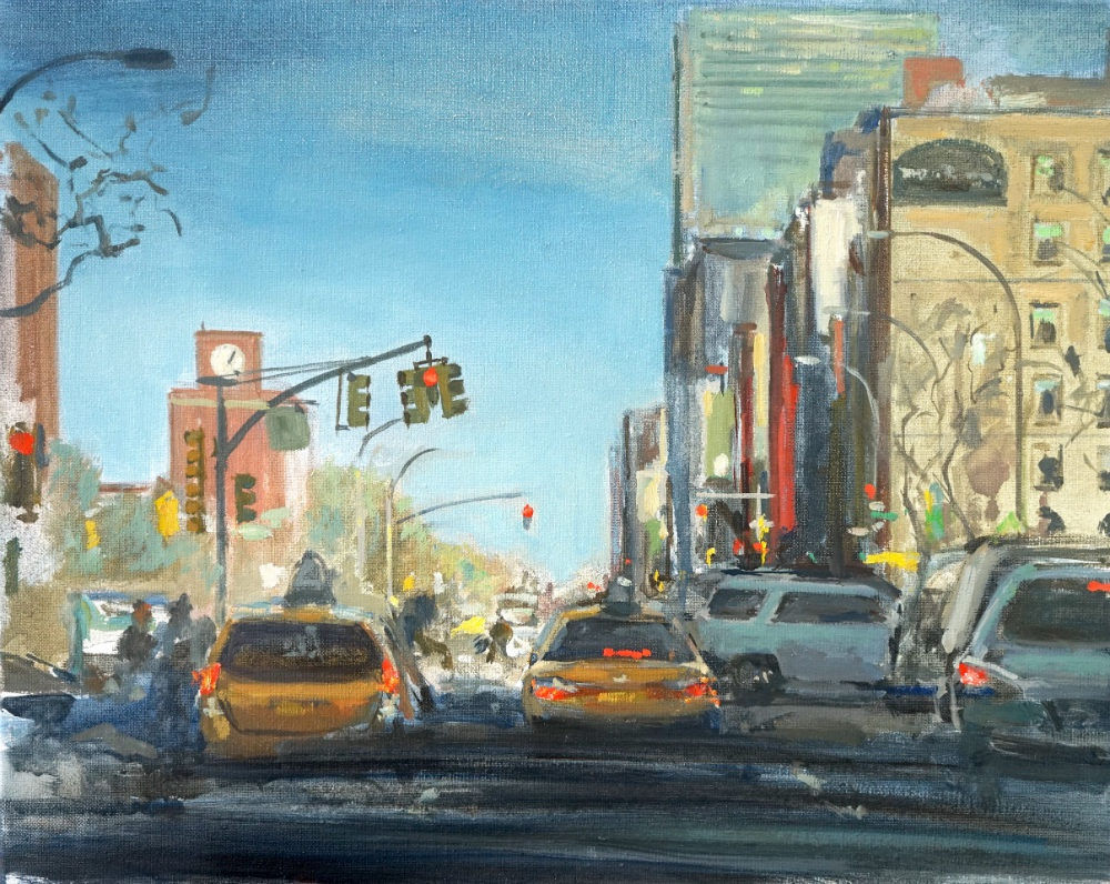 Robert Vorstman - Taxi driver - 2018 - olieverf op doek - 40 x 50 cm