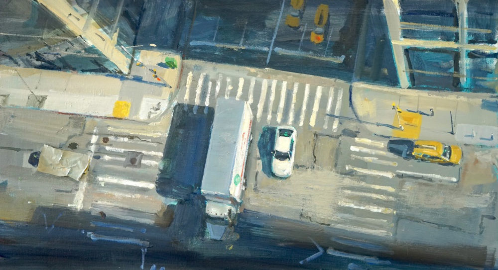 Robert Vorstman - Square - 2018 - olieverf op doek - 50 x 90 cm