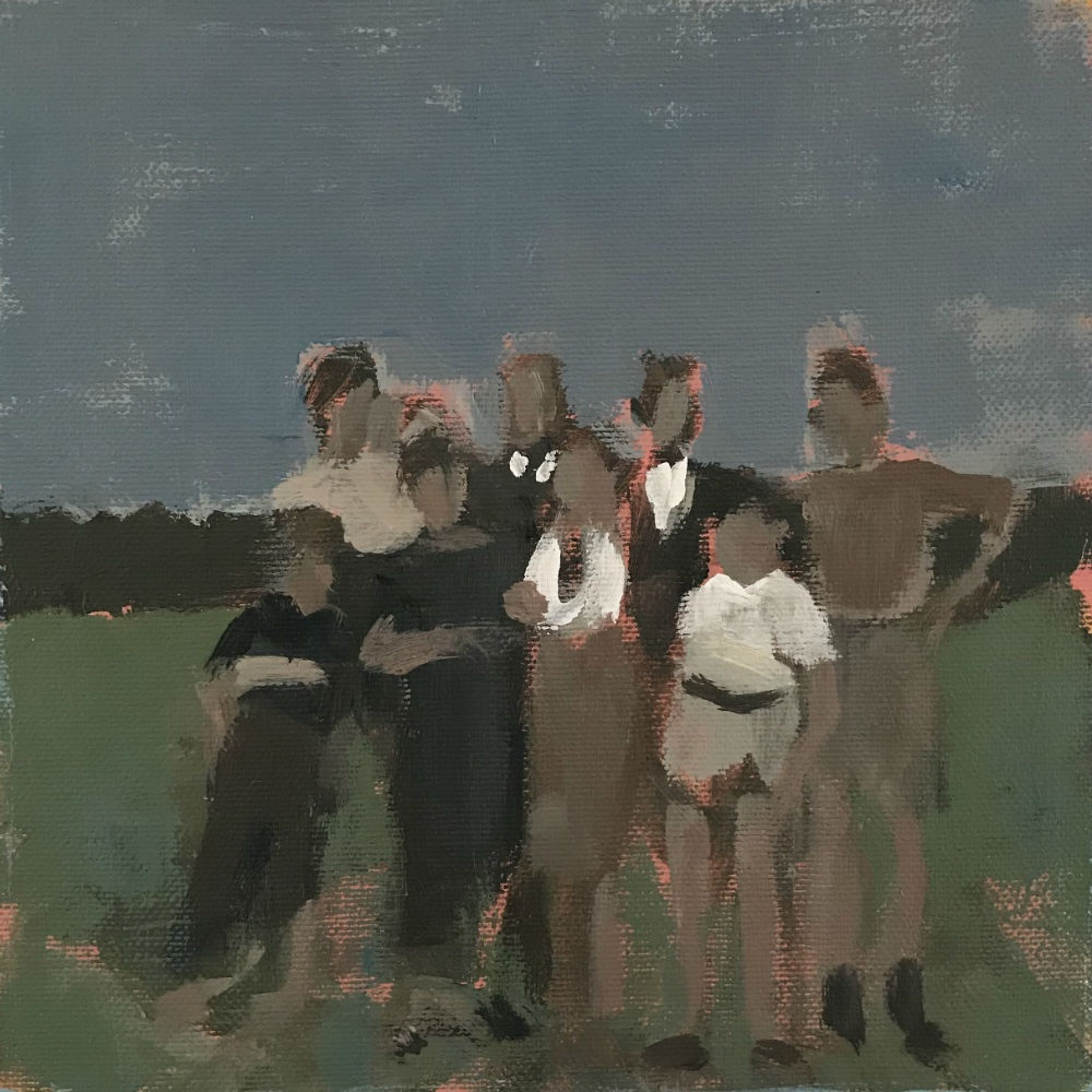 Seeger Baas - Vogezen - 2018 - acryl op canvas - 20 x 20 cm