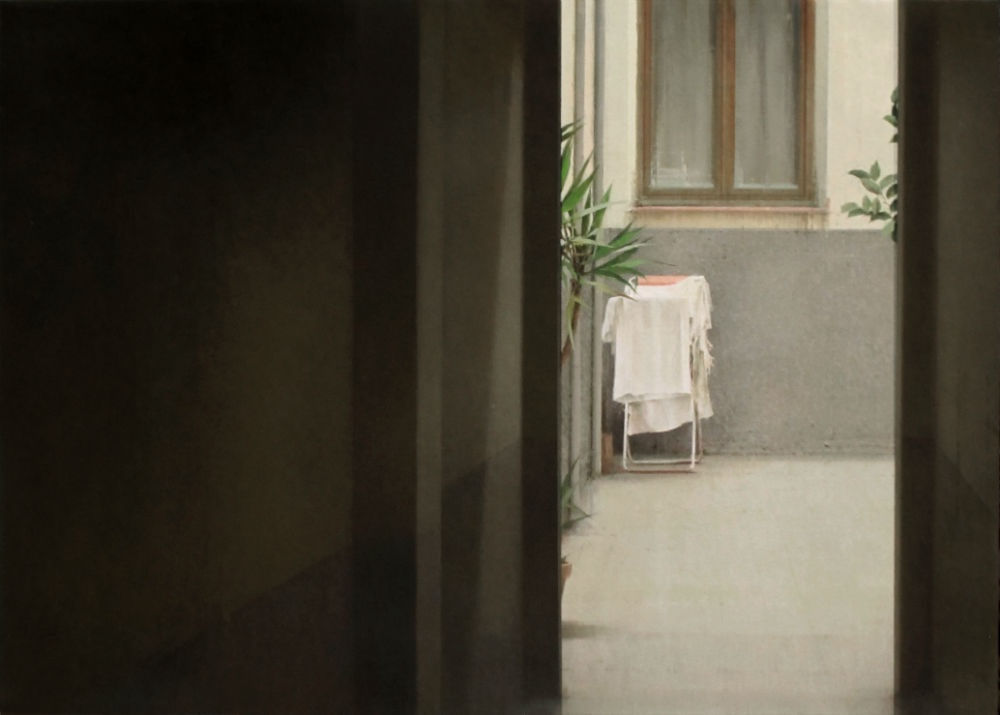 Carlos Morago - Tendedero - 2018 - Olieverf op paneel - 50 x 70 cm