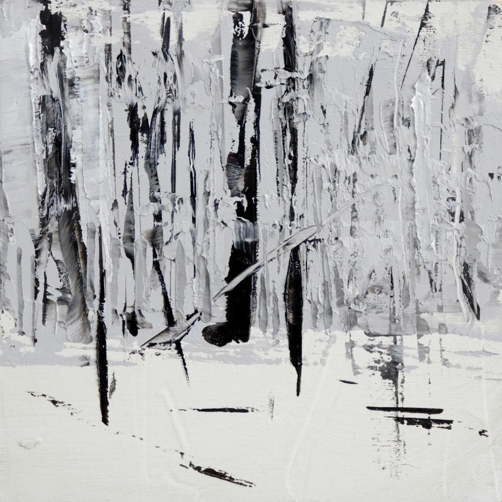 Nicolas Sanchez - Phases (II) - 2017 - olieverf op paneel - 15 x 15 cm