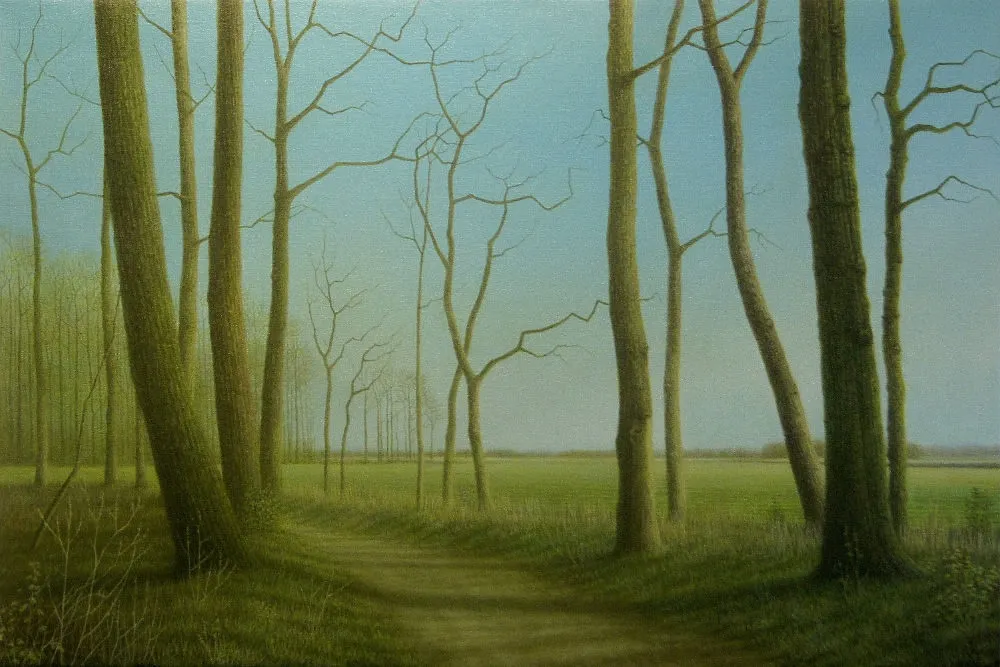 Het zal weer Voorjaar worden - 2017 - olieverf op doek - 40 x 60 cm