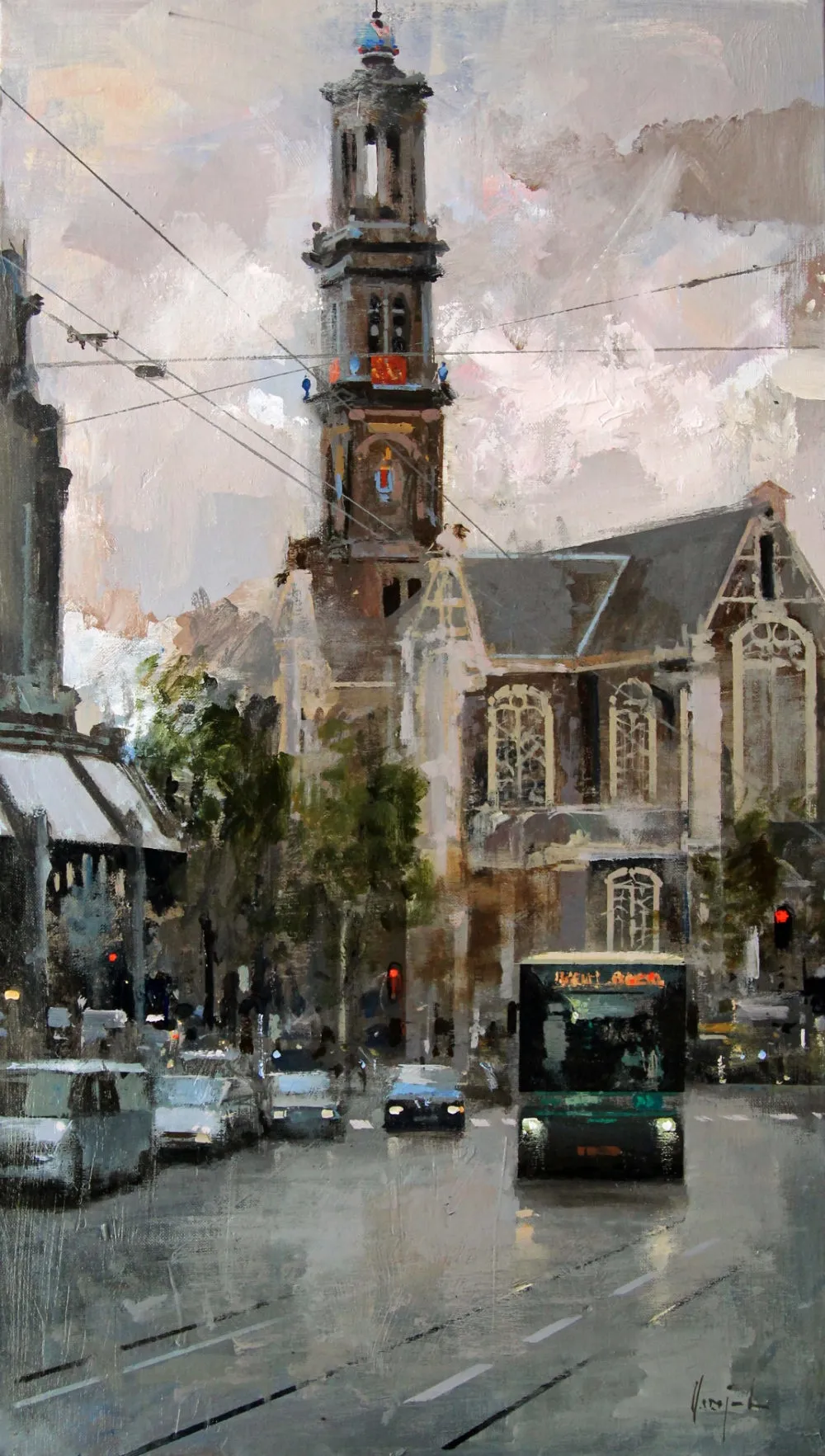 Urréjola - Morning - 2017 - Olieverf op doek - 46 x 81 cm