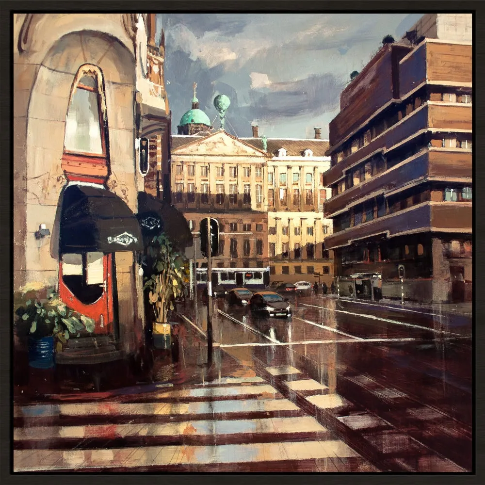 Daniel Parra Lozano - Twilight After Rain - 2017 - olieverf op paneel - 40 x 40 cm