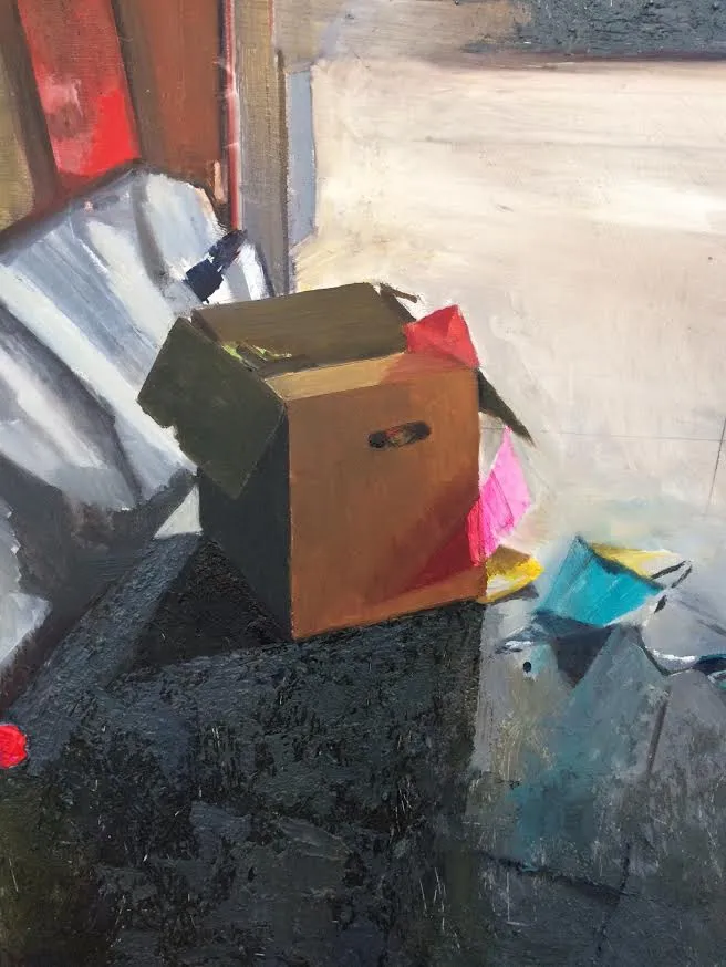 Ramona Hielckert - Geen titel - 2016 - acryl en olie op paneel - 30 x 40 cm