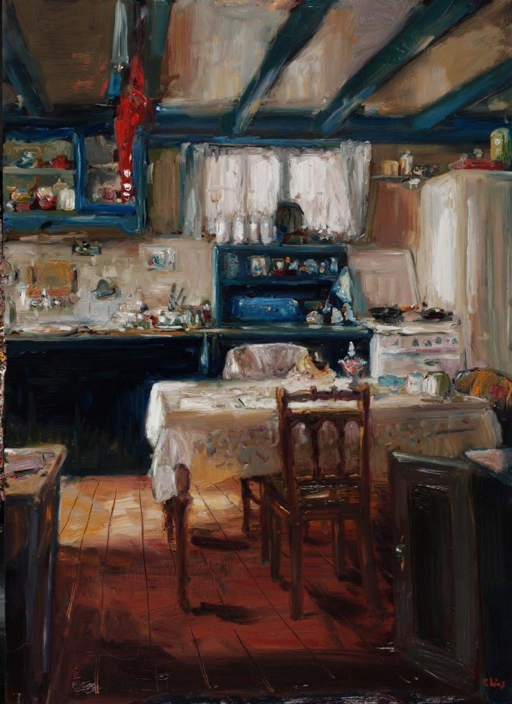 Douwe Elias - Bij Paul - 2016 - Olie op paneel - 125 x 90 cm