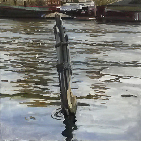 Harm Belt - Paal - 2016 - olieverf op doek - 50 x 50 cm