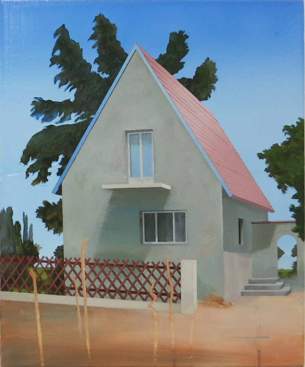 Hendrik Voerkel - Bausparen - 2016 - Olie en acryl op doek - 60 x 50 cm