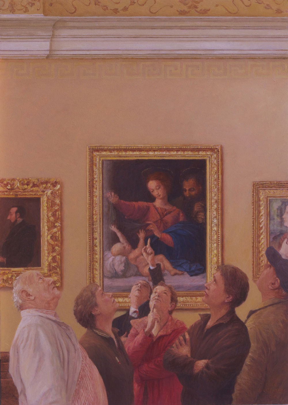 Nico Heilijgers - Deskundige uitleg - 2016 - olieverf op paneel - 70 x 50 cm