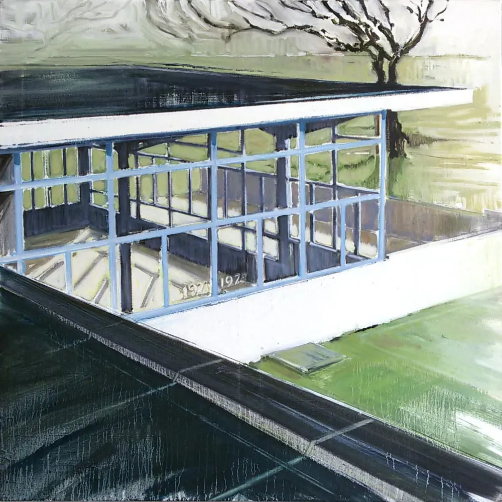 Pauline van Buringen - Rooftop - 2016 - olieverf op doek - 70 x 70 cm