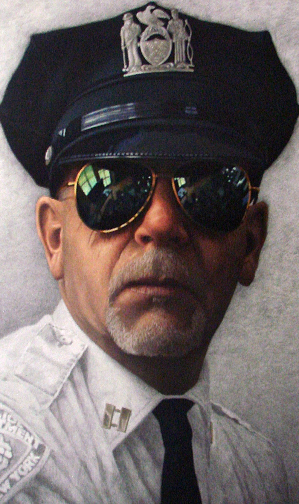 Erik de Jong - Cop - 2014 - Grafiet, acryl- en olieverf op paneel - 160 x 115